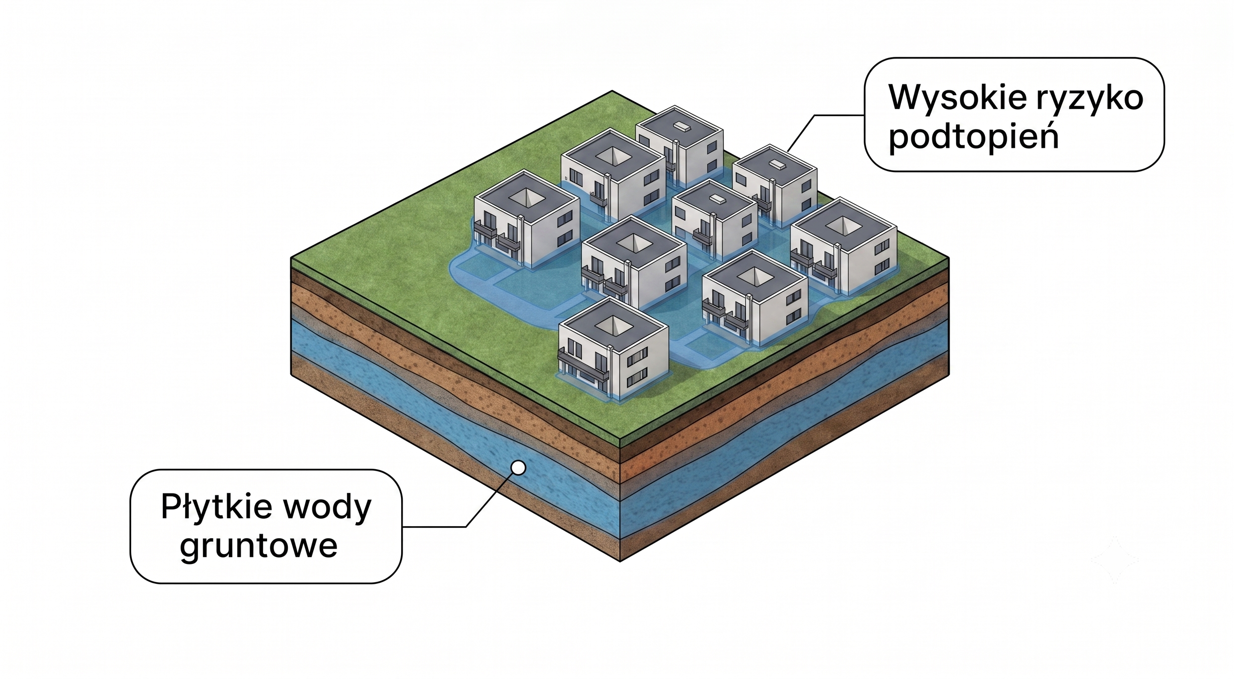 Grafika GeoScan analiza ryzyka podtopień gruntów